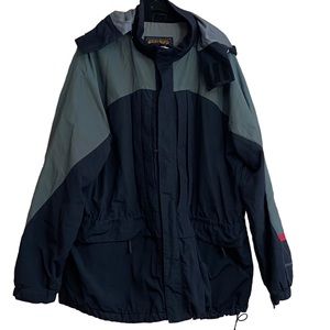 MENS WOOLRICH Jacket Coat Ski Snow Winter Heavy lined hooded multi pocket. 2XL